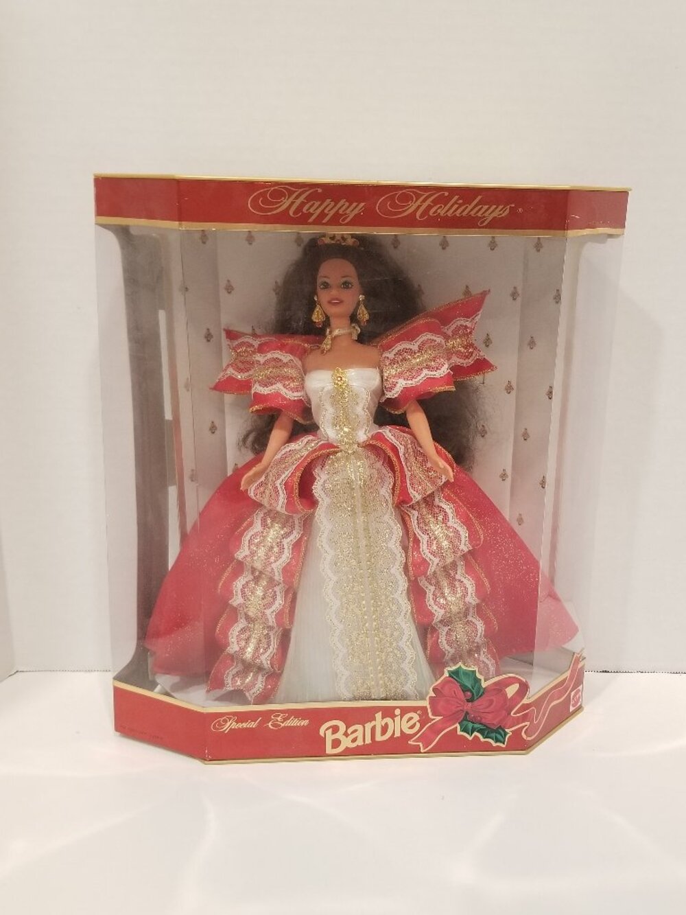 1997 Happy Holidays Barbie 10th Anniversary Doll, VGUC-EUC - Picture 8 of 12